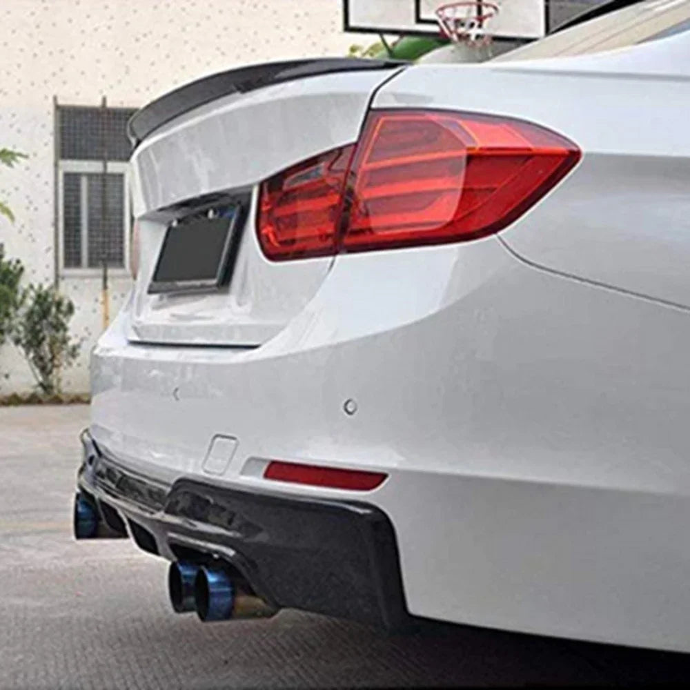 Car ABS Universal 1.2M BlackSpoiler Carbon Fiber Accessory Car Spoiler Soft Car Rear Roof Trunk Spoiler Rear Wing Lip Trim Stick