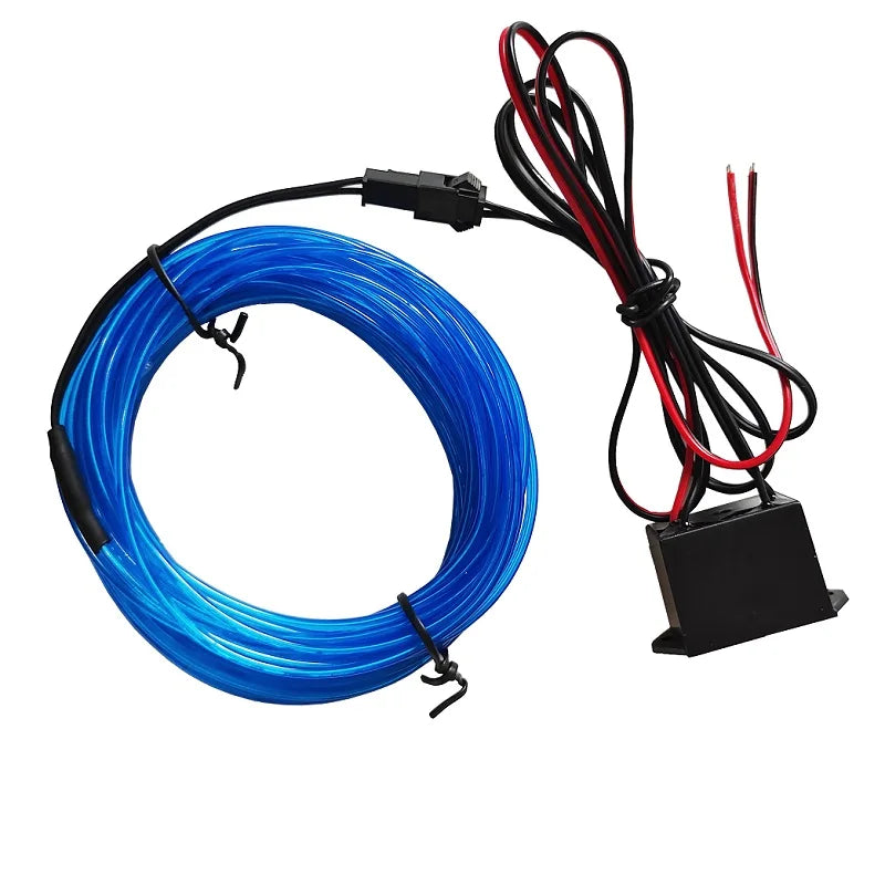10/5/3m Multicolor Atmosphere Lighting LED Strip 5V DIY Flexible EL Cold Light Line Tube With USB Auto Decoration Ambient Lamp