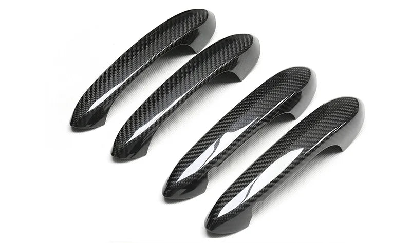 Real Carbon Fiber Car Door Handle Decoration For BMW 3 4 5 6 7 8 X Series X3 X4 X5 X6 X7 G01 G02 G05 G06 F90 G20 G22 G30 G38 G32