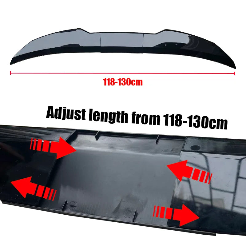 Universal For BMW Accessories 3 Series E92 E93 M3 E90 E46 E36 F30 F35 G20 G28 Car Rear Boot Spoiler Ducktail Highkick DIY Length