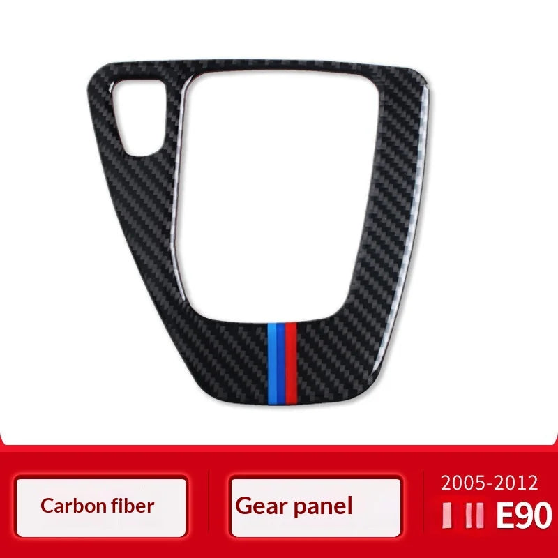 Applicable For Bmw 05-12Style E90/E92/E93 Gear Panel Decorative Frame Gear Carbon Fiber Interior Modification