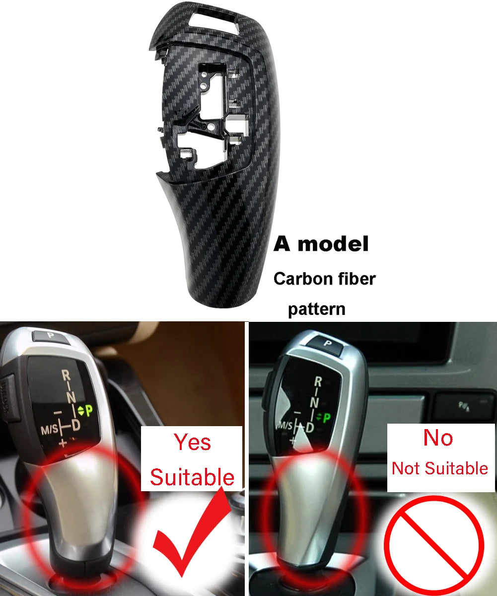 Car Gear Knob Shift Lever Cover Replacement for BMW 1 2 3 5 7 Series F10 F20 F21 F22 F11 F01 X1 X3 X4 M3 M5 F30 F25 F Chassis