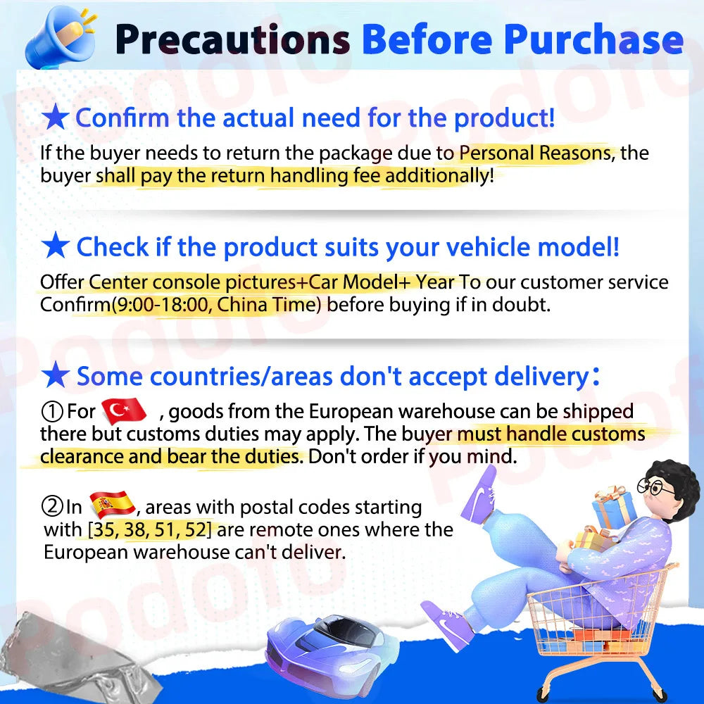 Podofo Wireless Carplay Android Auto Car Radio For BMW E46 1999-2005 Car Intelligent Systems 2din Car Multimedia Player
