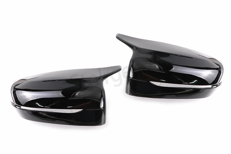 2Pcs Car Bright Black Side Rear View Mirror Cover Replacement For BMW 3 4 5 7 Series G20 G22 G30 G31 G38 G11 G12 2016 - 2022