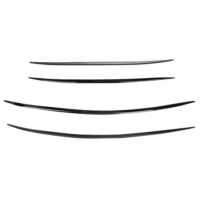 Universal Soft Car Spoiler Sticker Trim Trunk Wing 1.2/1.5m Black Bonnet Hatch Gate Lightweight Lip PU Roof Flexible New