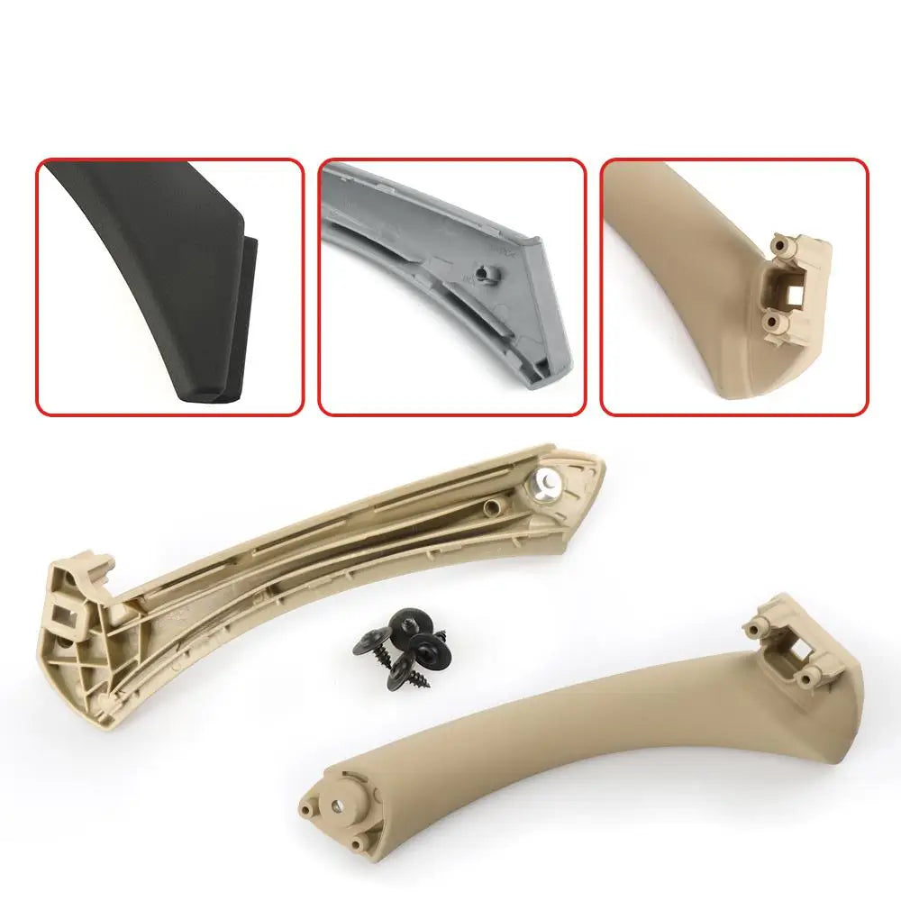Left Right Car Interior Door Handles Cover Trim For BMW 3 Series E90 E91 E92 E93 2005-2012 316 318 320 325 328i