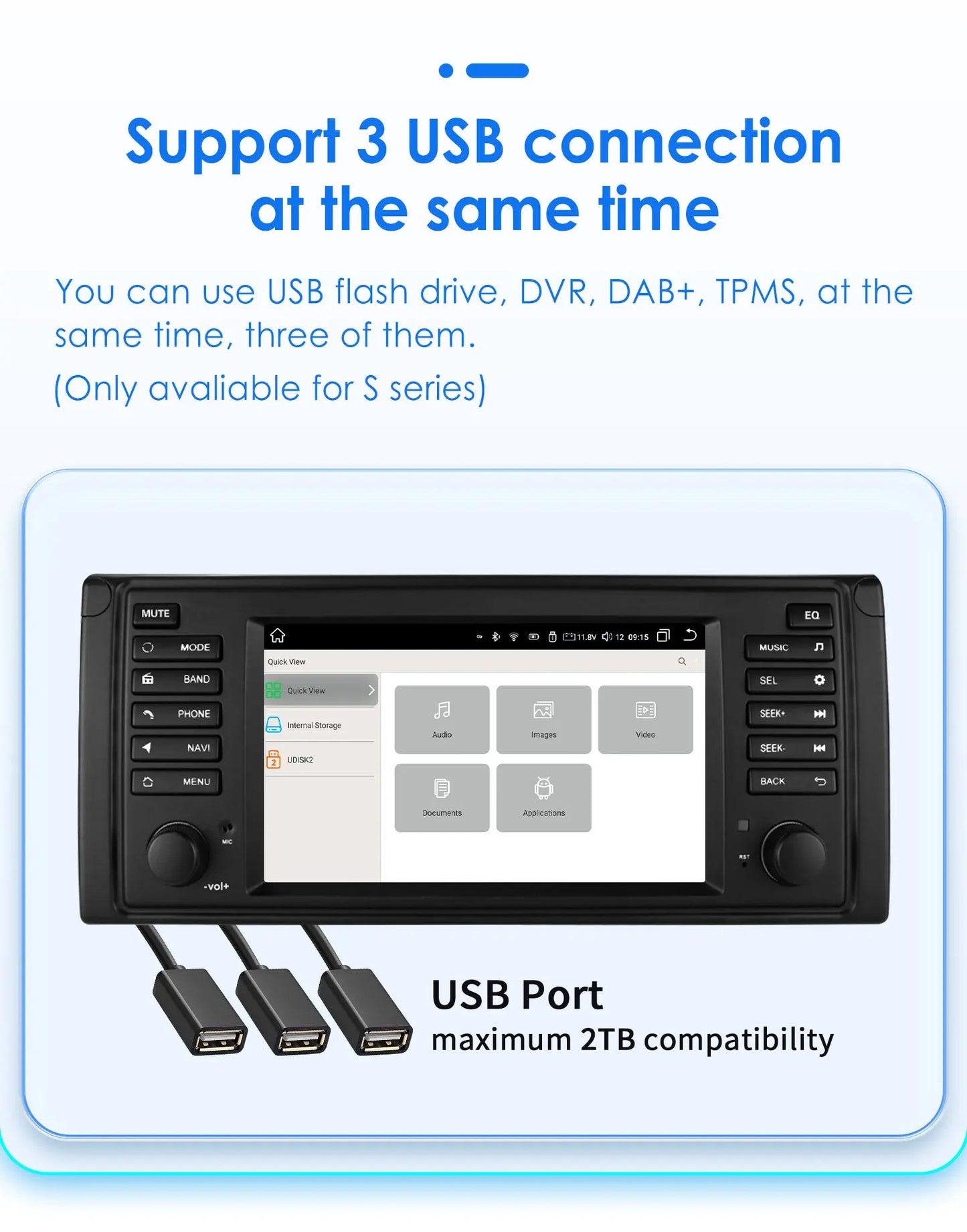 Hizpo Car Intelligent Systems for BMW 5 Series E39 X5 E53 M5 1996-2003 Multimedia 2din Autoradio Android 13 Auto Carplay 7862 4G