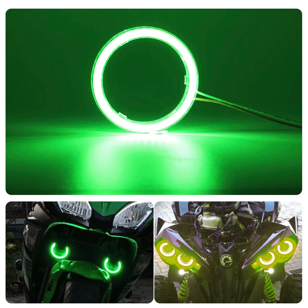 2PC 12-24V COB Led Halo Ring Angel Eyes for Car Motorcycle Circular Led Light Ring 70mm 80mm 90mm Daytime Running Headlight Buld