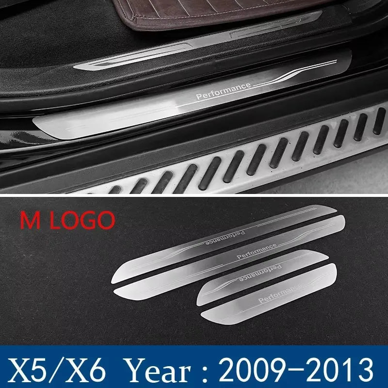 For BMW 1 2 3 4 5 Series F10 F20 F30 F34 X3 X5 X6 Accessories Welcome pedal Door Sill Scuff Plate Guards Protector Cover strip