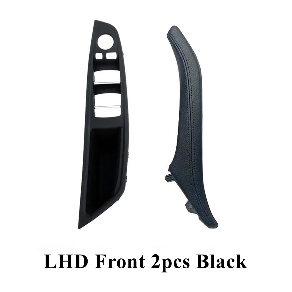 Left Hand Drive LHD Leather Interior Door Pull Handle Assembly Set for BMW 5 Series F10 F11 F18 520 523 525 528 530 535