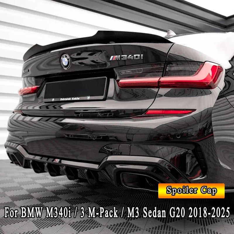 Maxton Style Rear Spoiler Cap for BMW G20 M Sport & Standard & M3 M340i 2018-2025 Car Rear Boot Roof Lip Spoiler Wing Tuning