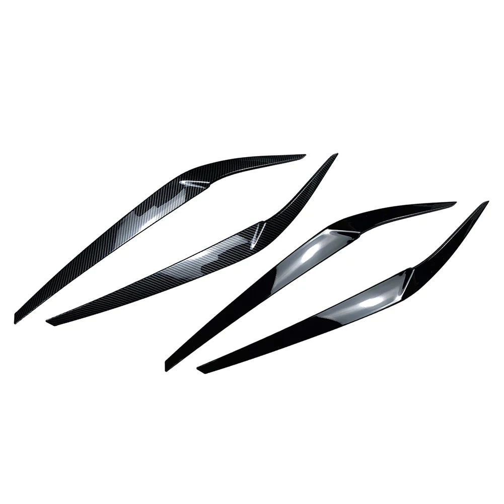 Car Front Headlight Eyebrow Eyelid Cover Trim For BMW 5 Series G30 G31 G38 F90 M5 525I 530I 540I 2017 2018 2019 2020 2021