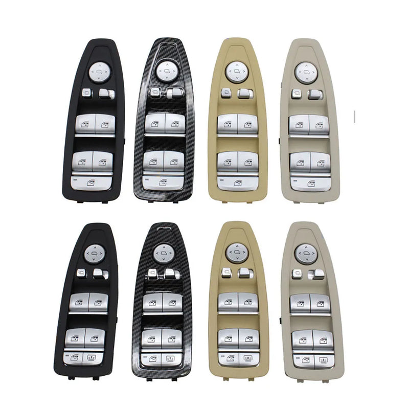 Window switch and door trim assembly for BMW F30 and F20