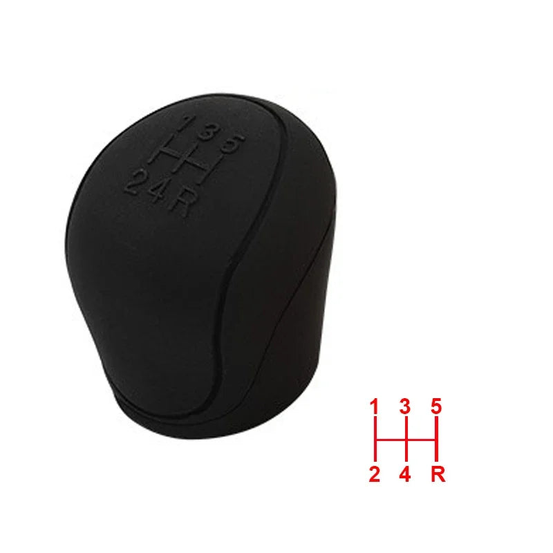 Manual 5 / 6 Speed Car Silicone Gear Shift Knob Cover Gear Shift Non-Slip Grip Handle Protective Covers Car Interior Accessories