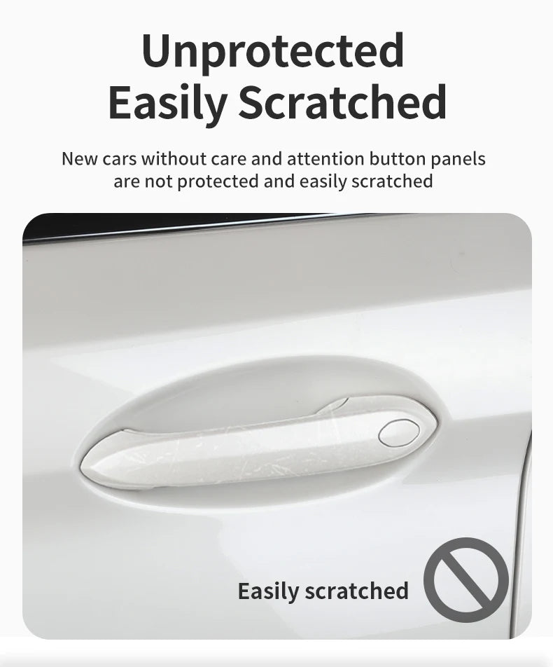4PCS Car Door Handle Cover Trim Exterior Decoration For BMW G20 G30 G32 X1 F48 X2 F39 X3 G01 X4 G02 X5 F15 G05 G06 5 Series LHD