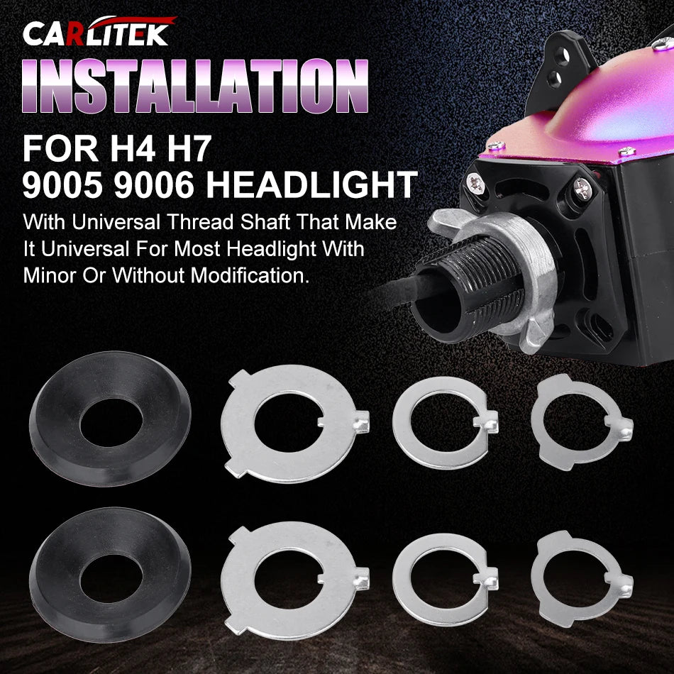 12+6pc Chips 3.0 Inch Bi Led Projector Lens Halo Lights H4 H7 9005 9006 Car Headlights Hella 3R G5 Angel Eyes High Low Beam LED