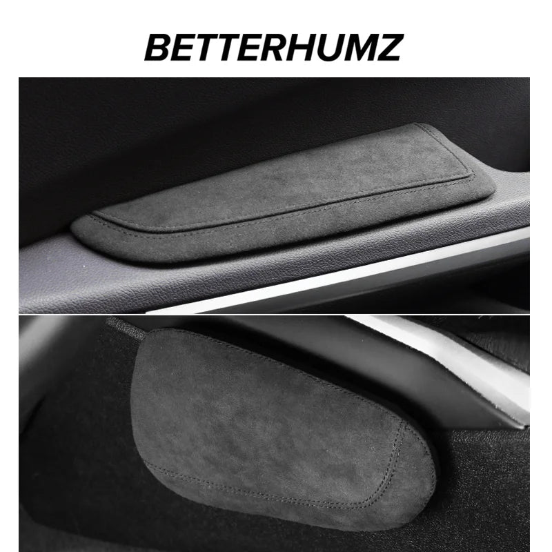 For BMW F30 F20 G20 G30 X3 G01 X5 E70 X6 E71 Made of Alcantara Car Door Armrest Elbow Pad Leg Support Cushion Anti-collision