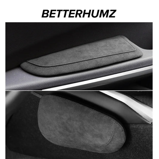 For BMW F30 F20 G20 G30 X3 G01 X5 E70 X6 E71 Made of Alcantara Car Door Armrest Elbow Pad Leg Support Cushion Anti-collision
