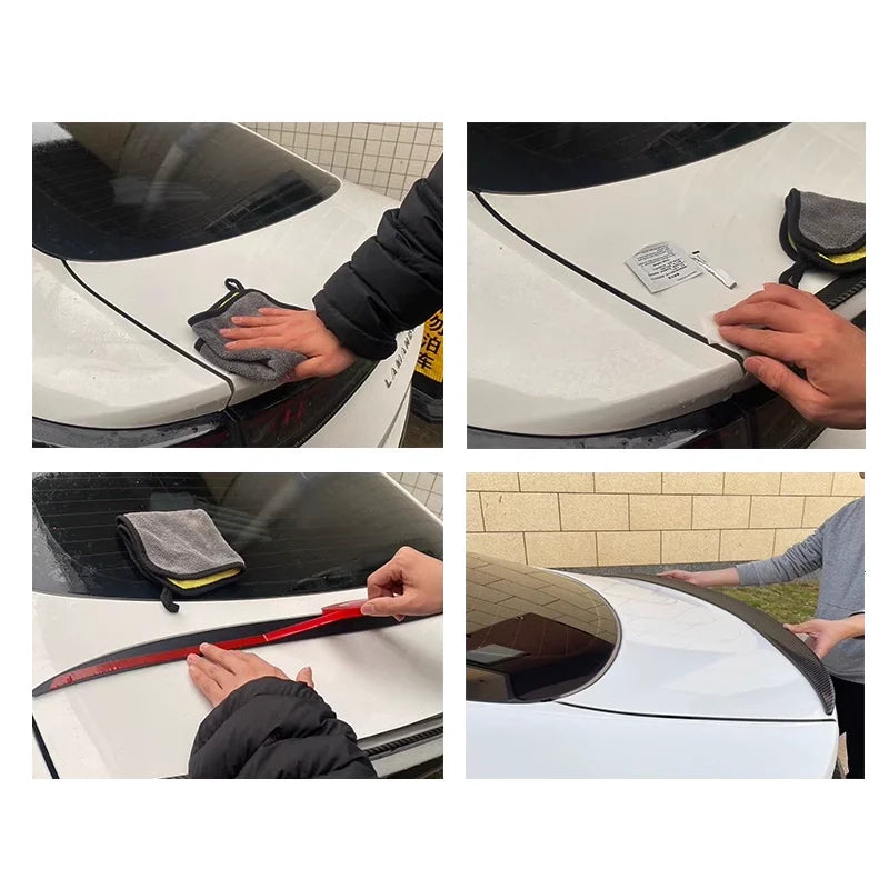For BMW Accessories 3 Series E92 Coupe 332d 335i M3 Style 2007-2013 Car Black Boot Rear Trunk Wing Roof Spoiler Lip Cover