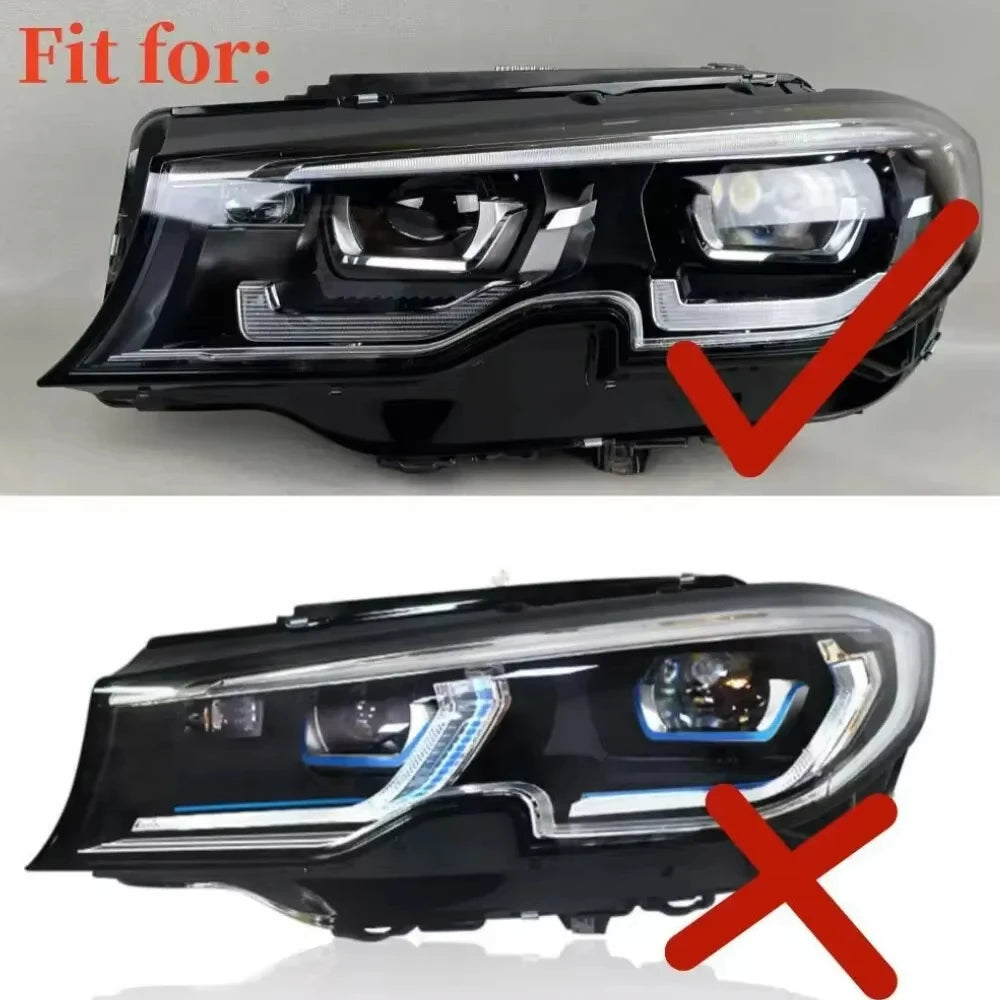 For BMW 3 Series G20 G21 G28 Yellow DRL LED Headlight New Condition Angel Eyes Light Daytime Running Atmosphere Light Accessory