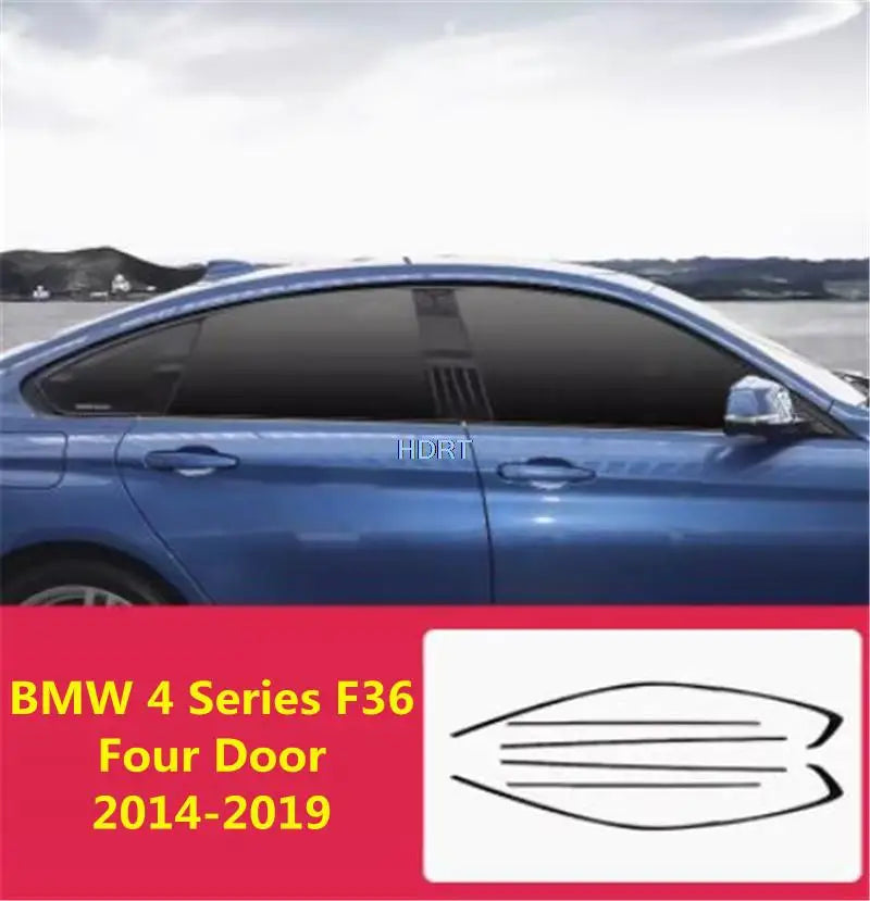 Sticker Glass Moulding Cover Black Window Strip Trim Frame For BMW X1 X2 X3 X4 X5 X6 X7 3 4 5 6 7 Series 2006-2023 Car Styling
