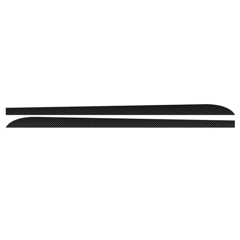 2pcs Car Side Skirt Sill Stripe Stickers Black/Carbon Fiber Black Transfer Glue Decals for BMW 1 3 4 5 6 Series F30 F35 F31