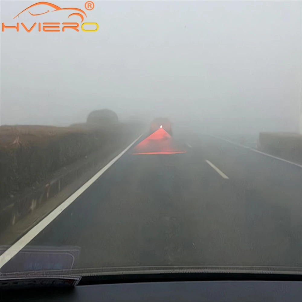 1Pcs Car Led Anti Collision Laser Tail Light 12V Fog Lamp Trunk Red Strobe Warning Brake Parking Rearing Signal Auto Accessories