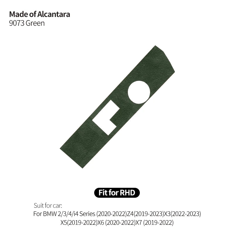 Made of Alcanrata For BMW G20 G22 G07 F44 i4 G29 X3 G01 X5 G05 G06 Gear Shifter Panel Frame Sticker Car Interior Trim Accessory
