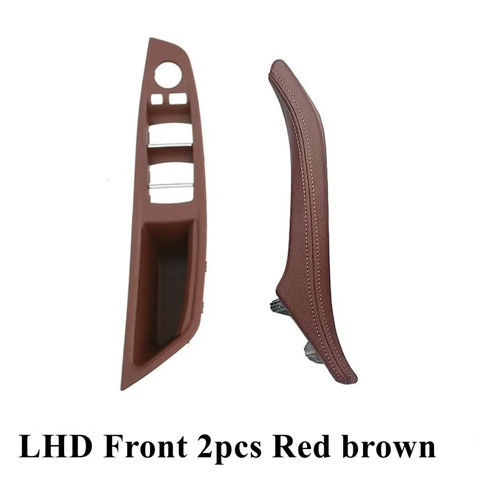 Left Hand Drive LHD Leather Interior Door Pull Handle Assembly Set for BMW 5 Series F10 F11 F18 520 523 525 528 530 535
