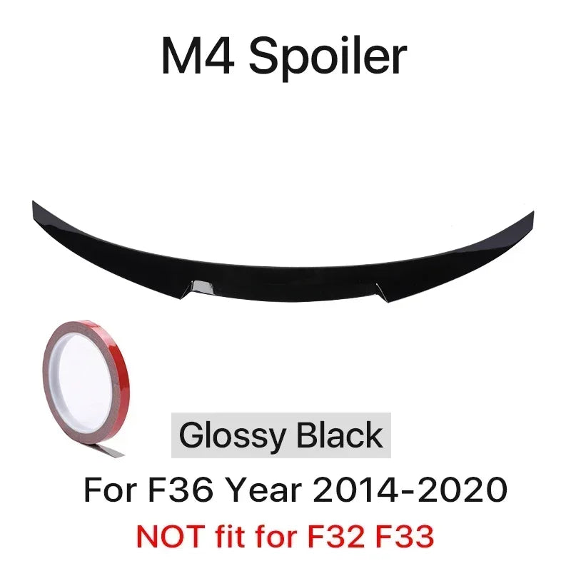 For BMW 4 Series F32 F33 F36 2014-2020 M Performance Spoiler Carbon Fiber Rear Trunk Spoiler M4 PSM Style Wing Auto Accessories