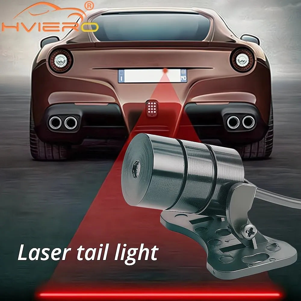 1Pcs Car Led Anti Collision Laser Tail Light 12V Fog Lamp Trunk Red Strobe Warning Brake Parking Rearing Signal Auto Accessories