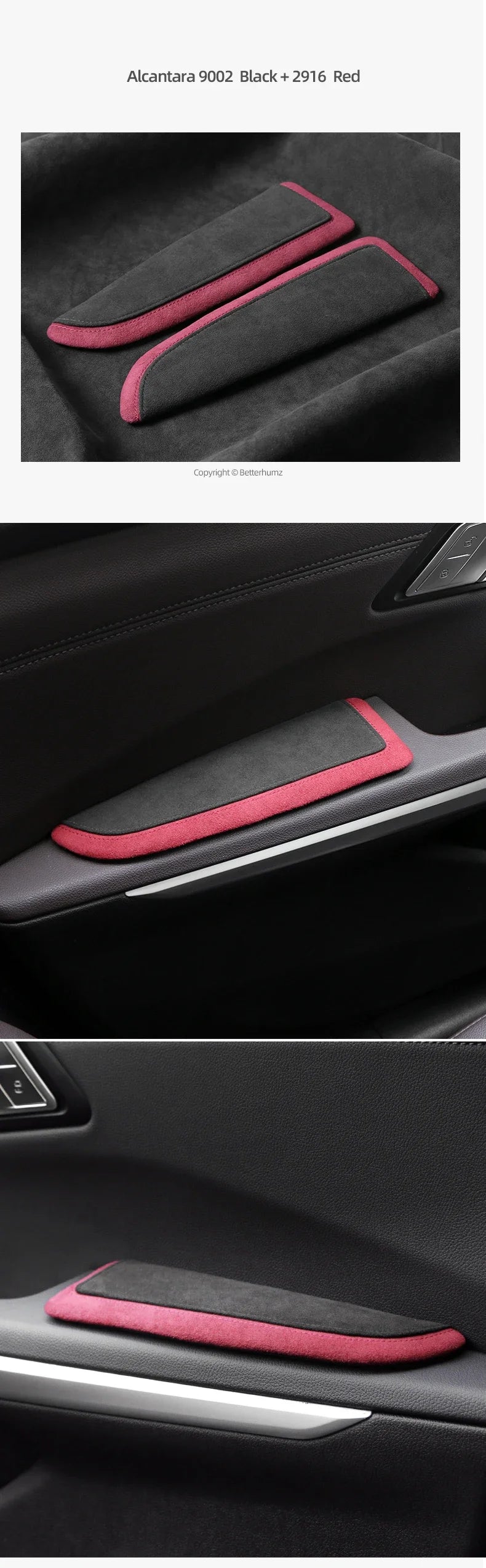 For BMW F30 F20 G20 G30 X3 G01 X5 E70 X6 E71 Made of Alcantara Car Door Armrest Elbow Pad Leg Support Cushion Anti-collision
