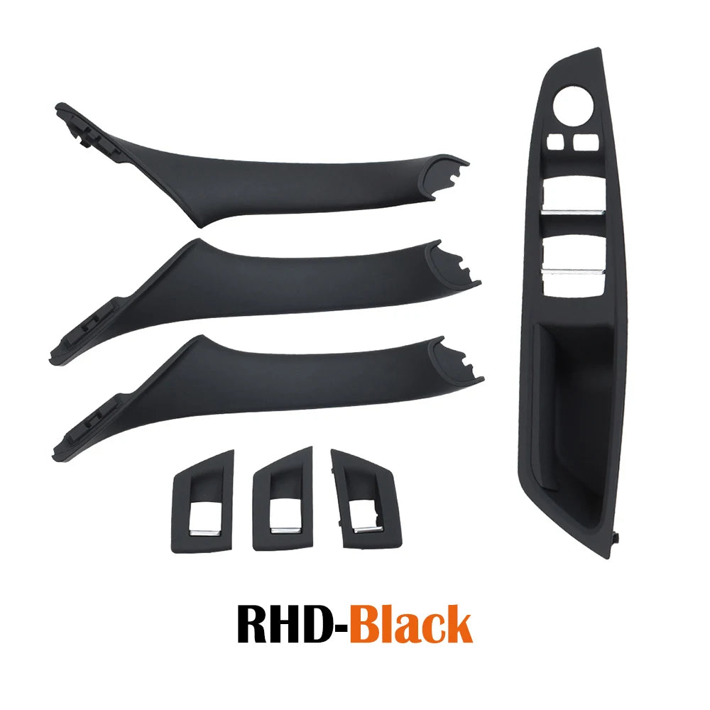 LHD RHD Beige Black Brown Oyster Car Interior Door Armrest Inside Pull Handle Set For BMW 5 Series F10 F11 523i 525i 528i 530i