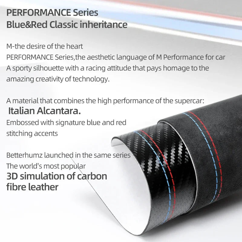 For BMW G20 G23 G28 G42 i3 Made of Alcantara Center Gear Shift Panel Trim Cover M Performance Sticker Car Interior Accessories