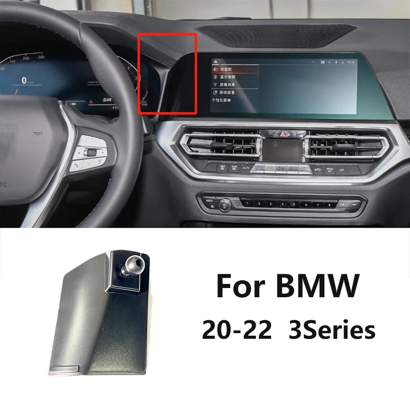 Car Special Phone Holder Stand 17mm Ball Head Base Interior GPS Mount Bracket For BMW 1/2/3/4/5/7 Series/X1X2/X3/X4/X5/X6/X7