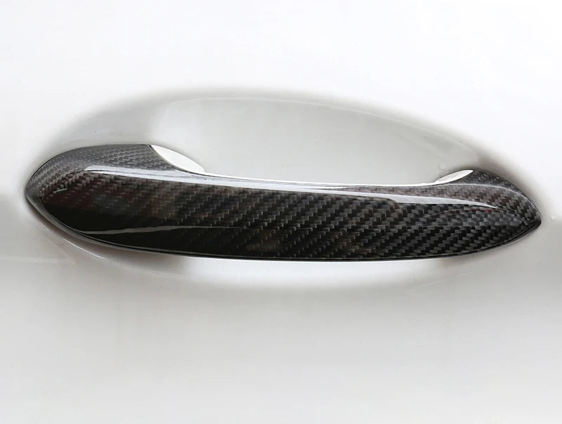 Real Carbon Fiber Car Door Handle Decoration For BMW 3 4 5 6 7 8 X Series X3 X4 X5 X6 X7 G01 G02 G05 G06 F90 G20 G22 G30 G38 G32
