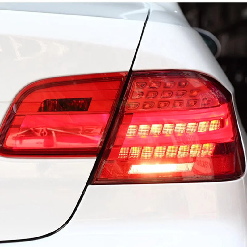 Pair LED Tail Lights For BMW 3 Series M3 E92 330i 335i M3 2005-2013 Rear Brake + Reverse+ Turn Signal Lamp Car Styling