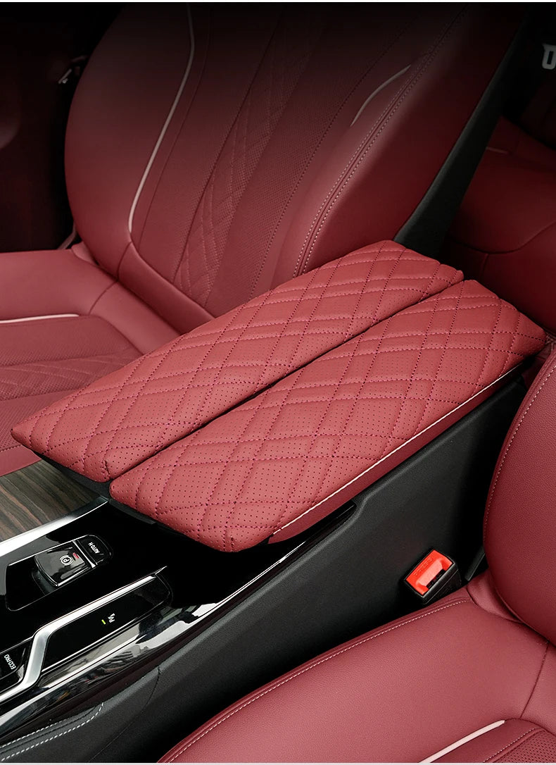 2pc Car Armrest Box Pad Auto Central Arm Rest Box Cover Protect Mat Interior Styling Accessory For BMW G30 G38 G32 6GT 2018-2023