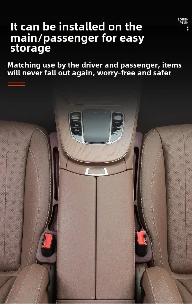 2pcs Car Seat Gap Storage Box Cup Holder Seat Crevice Side Organizer For BMW E90 E60 E46 E39 F30 F10 E87 X3 X4 X5 X1 G30 G20