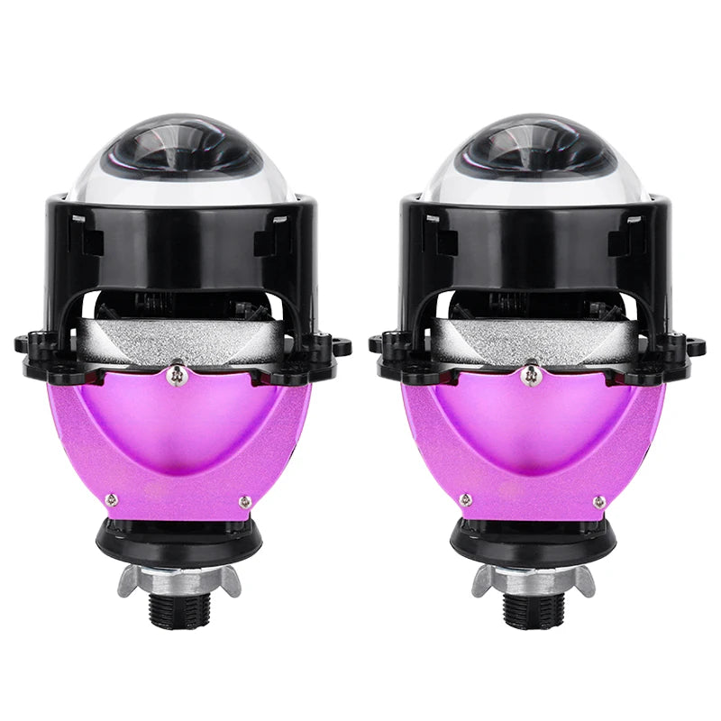 12+6pc Chips 3.0 Inch Bi Led Projector Lens Halo Lights H4 H7 9005 9006 Car Headlights Hella 3R G5 Angel Eyes High Low Beam LED