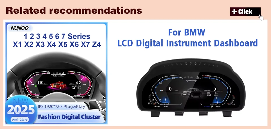Wireless Carplay Android 14 For BMW F20 F30 F21 F22 F31 F32 F33 F34 F36 NBT EVO Multimedia Player Auto Radio Screen GPS