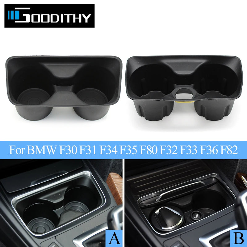 Centre console cup holder insert for BMW F30, F31, F32, F34, F36