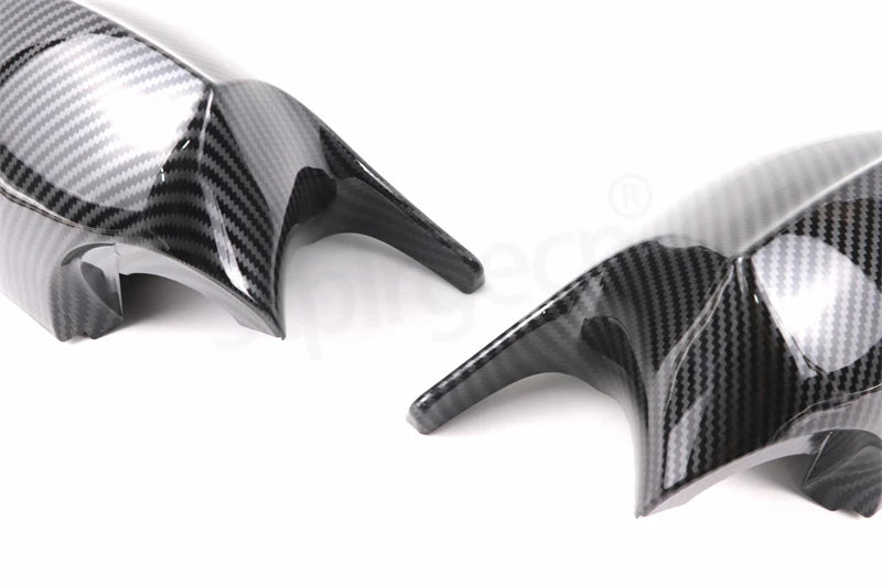 Carbon Fiber Pattern Black Side Mirror cover Caps Replacement for BMW E90 E91 2005-2011 E92 E93 2006-2013 E81 E82 E88 E87 E88