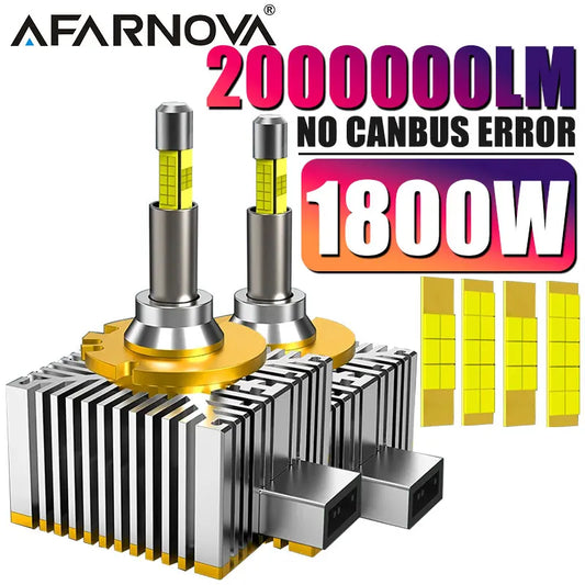 2pc 360 Led D1S D3S D4S D2S Headlight Canbus Bulbs CSP Led  Super Bright D1R D4R D2R D3R Car Bulb 24V 12V For Projector Lens