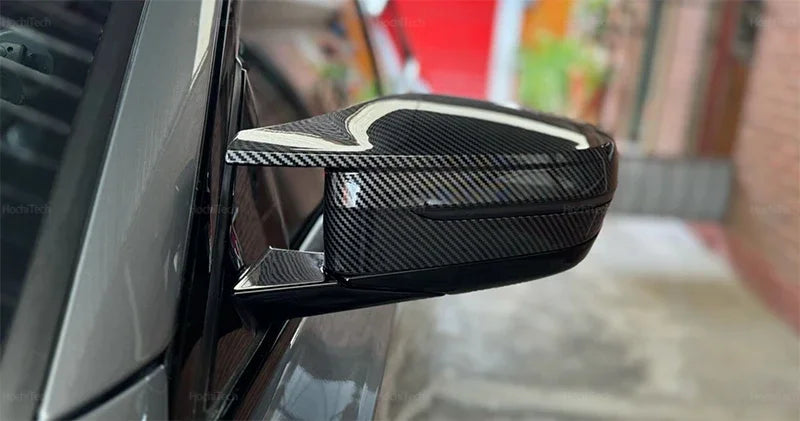 Carbon Fiber Glossy Black Replacement Side Mirror Covers Cap For BMW 3 4 5 7 8 Series G20 G21 G30 G38 G22 G23 G11 G12 G15 G16