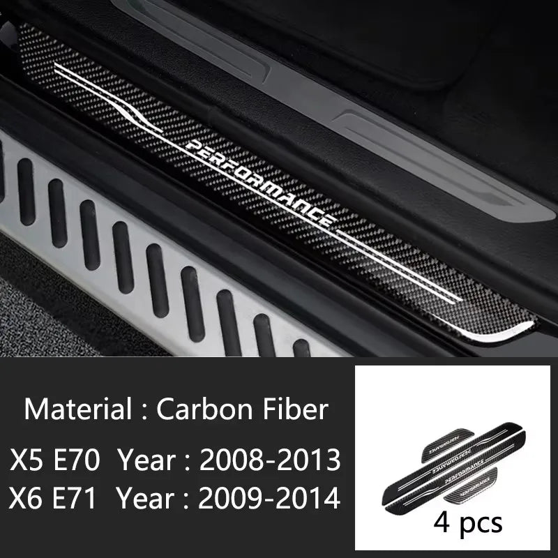 For BMW 1 2 3 4 5 Series F10 F20 F30 F34 X3 X5 X6 Accessories Welcome pedal Door Sill Scuff Plate Guards Protector Cover strip