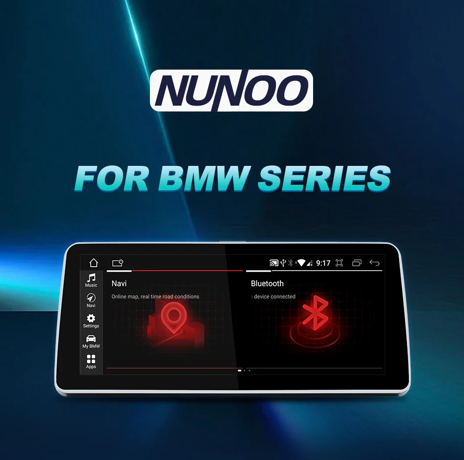 Wireless Carplay Android 14 For BMW F20 F30 F21 F22 F31 F32 F33 F34 F36 NBT EVO Multimedia Player Auto Radio Screen GPS