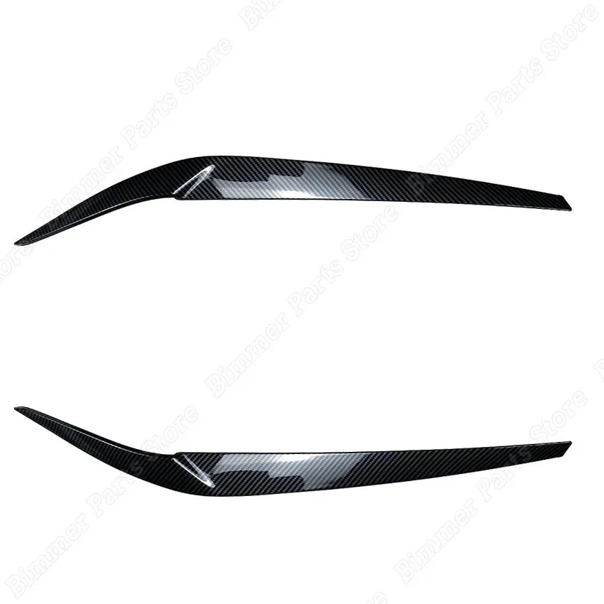 Car Front Headlight Eyelid Eyebrow For BMW 5 Series G30 G31 G38 F90 M5 525i 530i 540i 2017-2021 Headlamp Cover Trims 3D Stickers