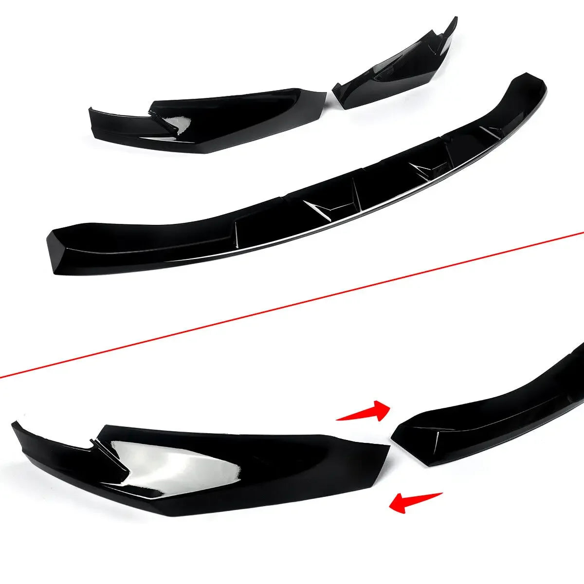 For BMW G80 M3 G82 G83 M4 2021-2023 Front Splitter Bumper Lip Spoiler Diffuser Body Kit Front Bumper MP Style Front Spoiler