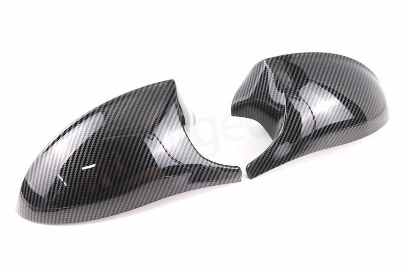 Carbon Fiber Pattern Black Side Mirror cover Caps Replacement for BMW E90 E91 2005-2011 E92 E93 2006-2013 E81 E82 E88 E87 E88